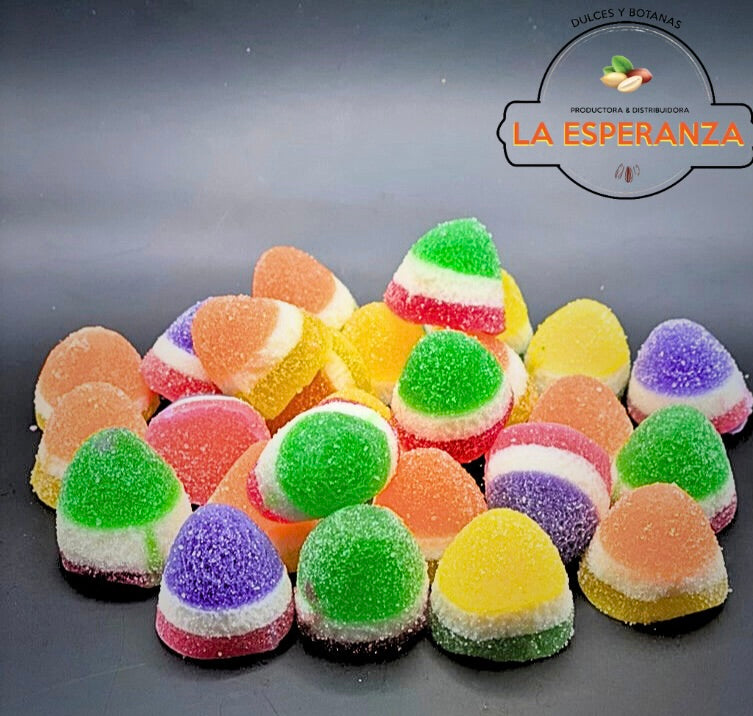 Gomitas de gota tricolor